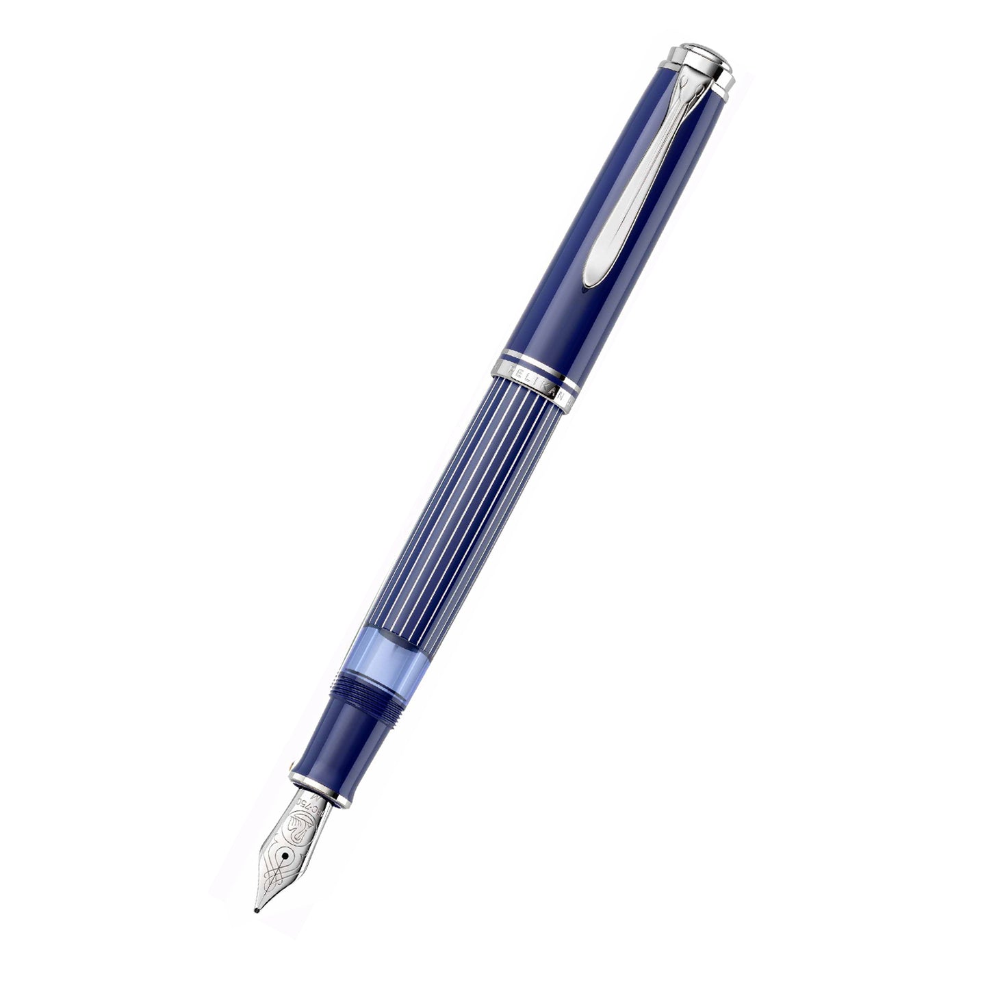 Pluma fuente Pelikan M815 Metal Striped Blue